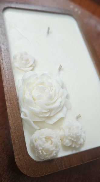 Christmas Tree Wood Bowl Candle 9 oz