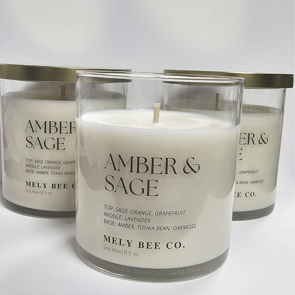 Soy Candle-Clear Jar 8.5 oz