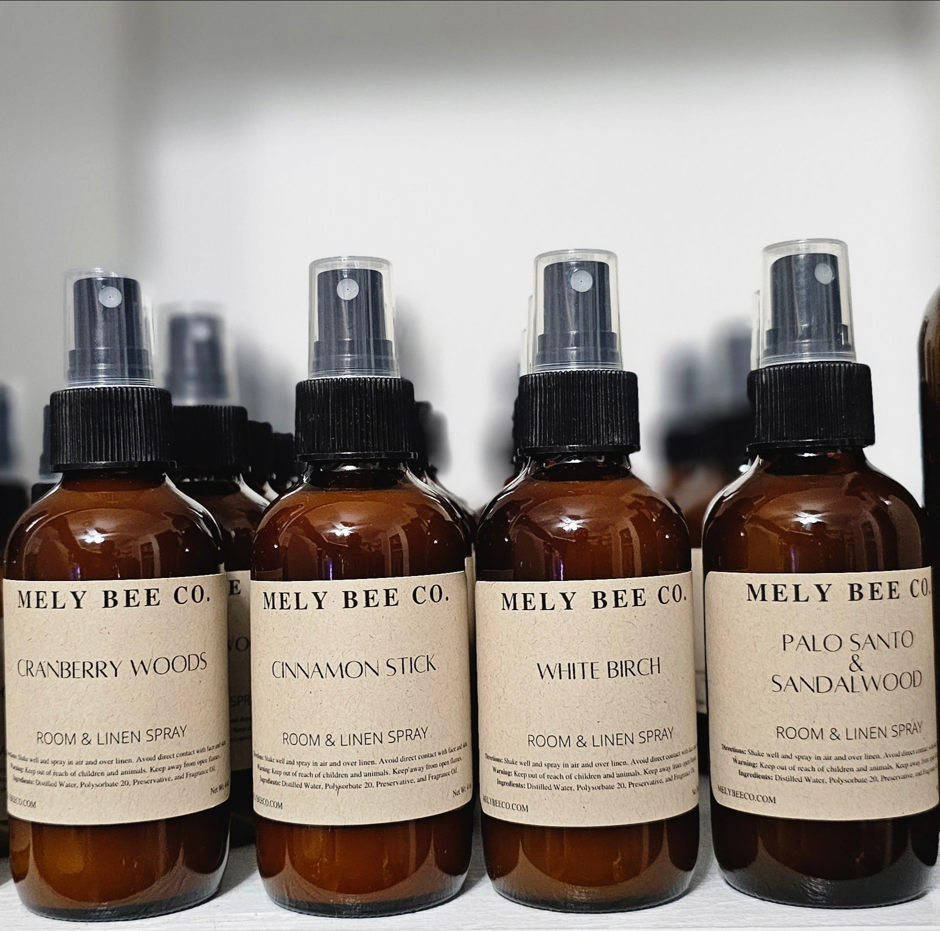 Sale is for one White Birch 4 oz Glass Spray Bottle.